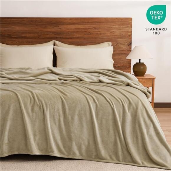 Ultra Soft Fleece Blanket Queen Size, No Shed No Pilling Luxury Plush Cozy - Picture 6 of 7